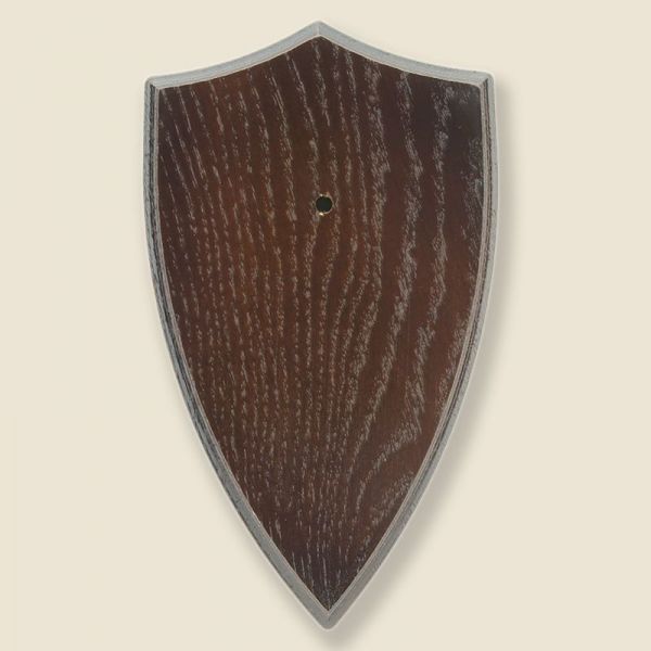 Bild Gehörnbrettchen Eiche dunkel 20x12cm, Schildform
